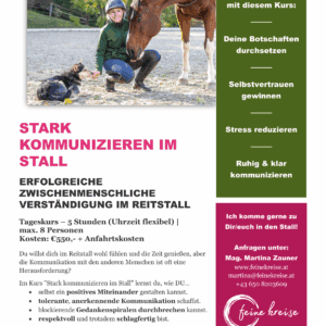 Ausschreibung Stark kommunizieren im STALL
