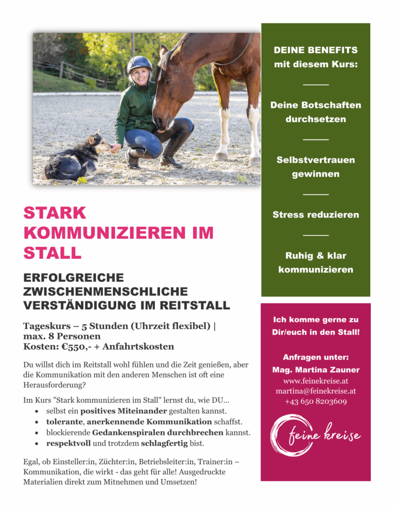 Ausschreibung Stark kommunizieren im STALL